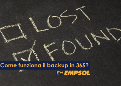 Uso i sistemi 365, ma il backup come funziona?